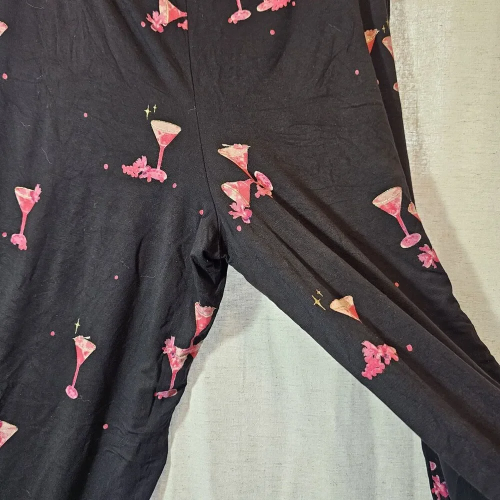 Soma LS Large Short Cool Nights PJ Pants Sipping Pretty Black Summer Cooling - Picture 7 of 9
